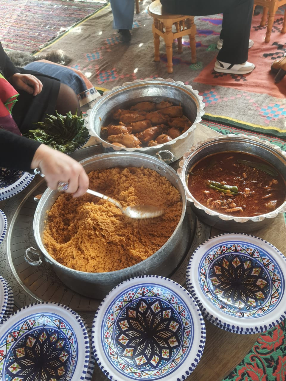 Couscous et tajines maison préparés avec les produits de la ferme du Chalet Essanya